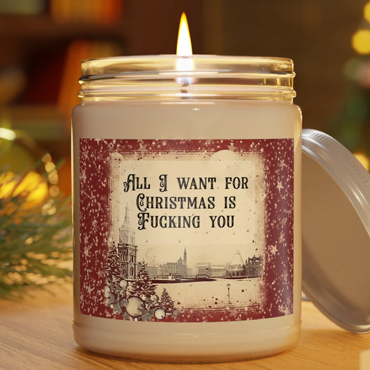 All I want for Christmas is Fucking you - Scented Candles, 9oz