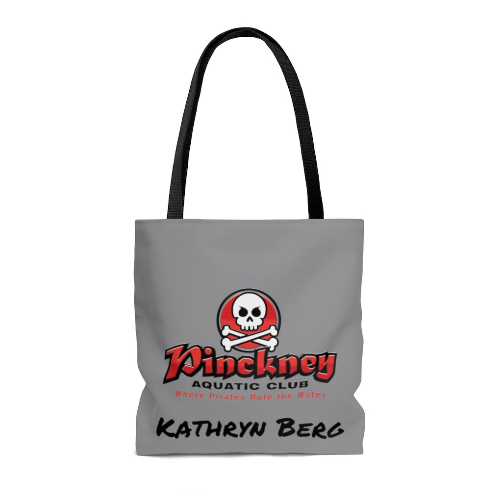 Custom Pinckney Aquatic Club- B, R & W, Tote Bag Custom Pinckney Aquatic Club- B, R & W, Tote Bag