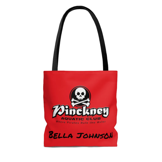 Custom Pinckney Aquatic Club- B & W, Tote Bag