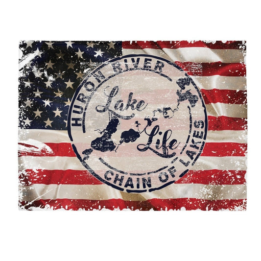 Plush Blanket - HRCL Lake Life Logo