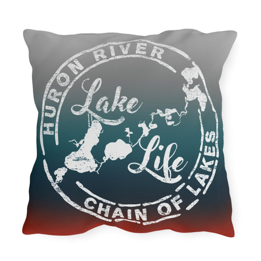 ***2 SIDED***  Outdoor Pillows - What Happens at the Lake Laughed at All Year - HRCL LL