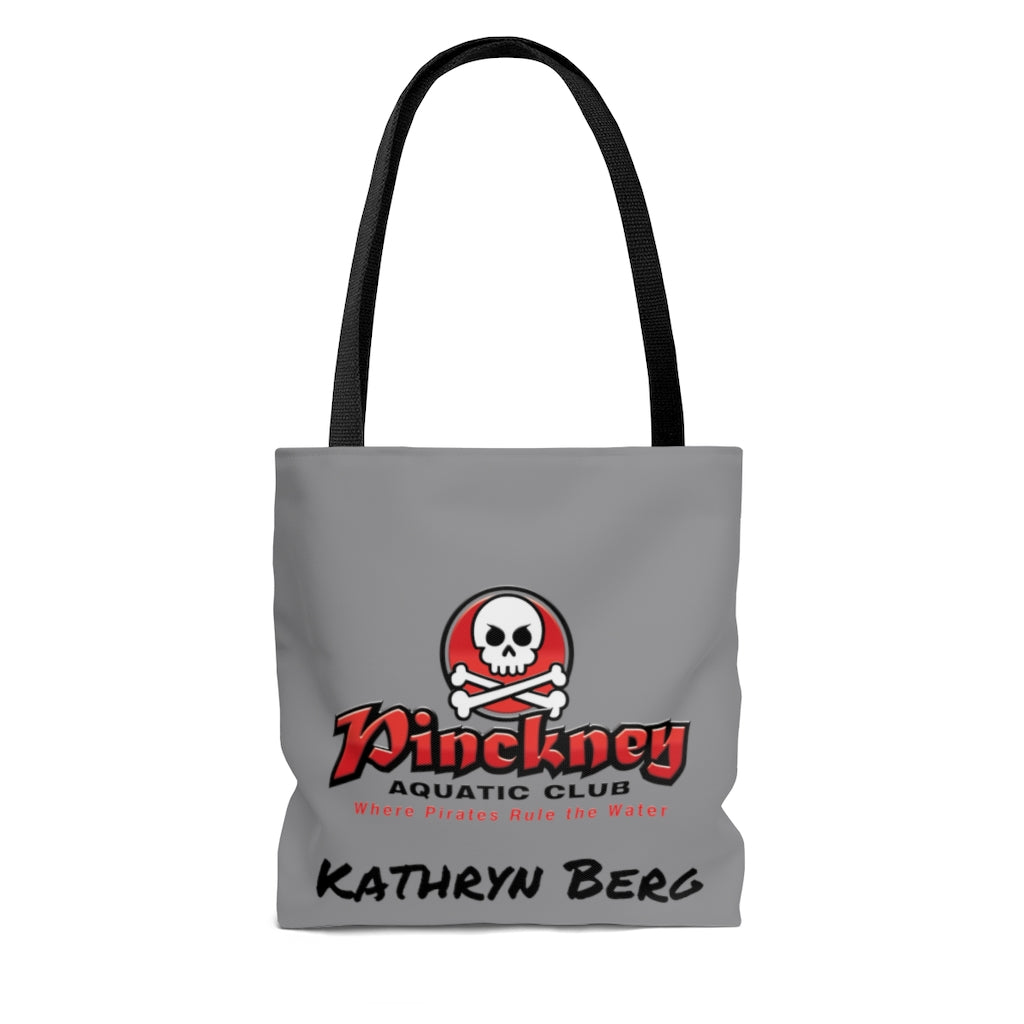 Custom Pinckney Aquatic Club- B, R & W, Tote Bag Custom Pinckney Aquatic Club- B, R & W, Tote Bag