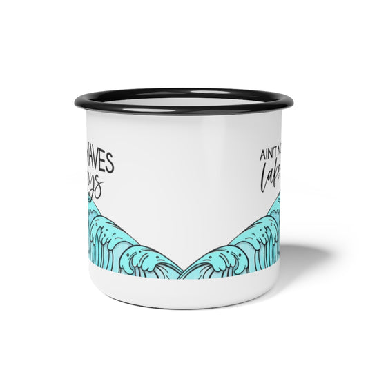 Boat Waves Sunrays Camp Mug