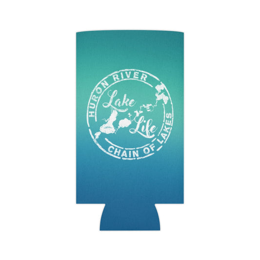 ***2 SIDED***  Regular & Slim Can Coolers 2 Sided - What Happens at the Lake Laughed at All Year - HRCL LL