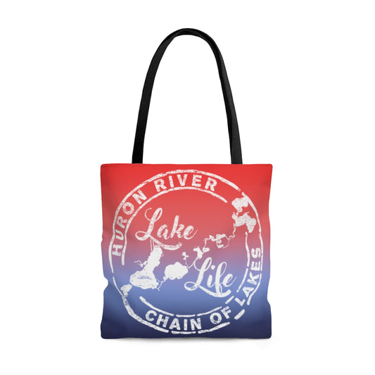 ***2 SIDED***  Beach Bag - What Happens at the Lake Laughed at All Year - HRCL LL