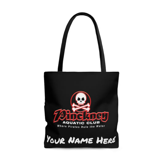 Custom Pinckney Aquatic Club- R & W, Tote Bag