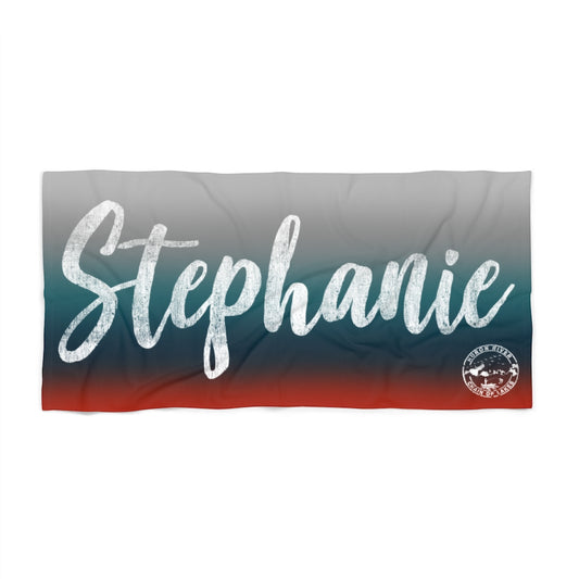 Personalized Beach Towel - Large Name Fancy - HRCL FL