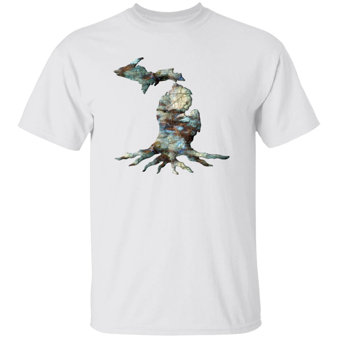 Michigan Roots Stones G500B Youth 5.3 oz 100% Cotton T-Shirt Michigan Roots Stones G500B Youth 5.3 oz 100% Cotton T-Shirt