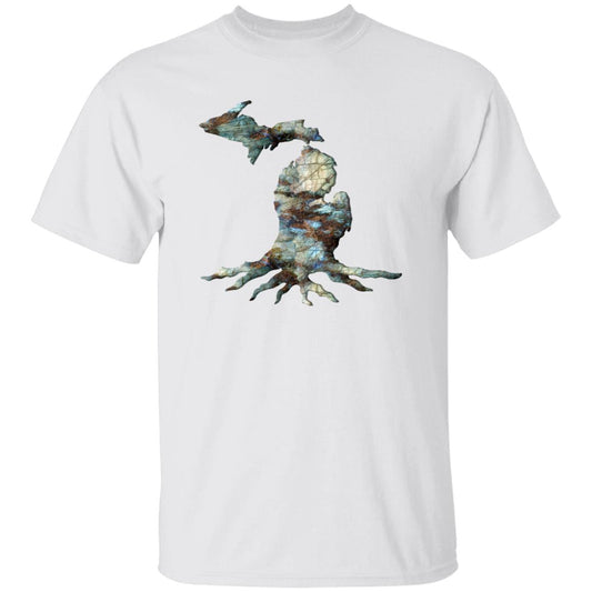 Michigan Roots Stones G500B Youth 5.3 oz 100% Cotton T-Shirt