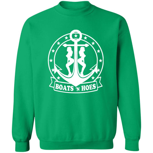 ***2 SIDED***  HRCL FL - Boats N Hoes - 2 Sided G180 Crewneck Pullover Sweatshirt