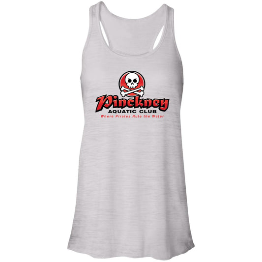 Pinckney Aquatic Club - B, W & R, B8800 Flowy Racerback Tank