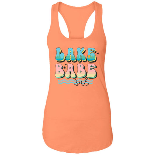 ***2 SIDED***  Lake Babe HRCL LL 2 Sided NL1533 Ladies Ideal Racerback Tank