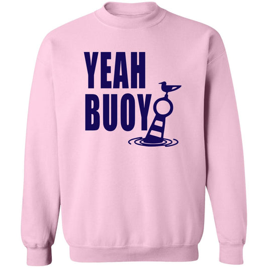 ***2 SIDED***  HRCL FL - Navy Yeah Buoy 2 Sided G180 Crewneck Pullover Sweatshirt