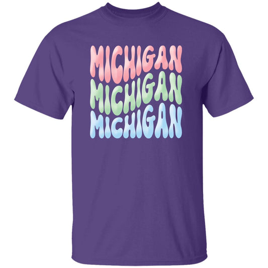 Michigan - Pastel Colors G500B Youth 5.3 oz 100% Cotton T-Shirt