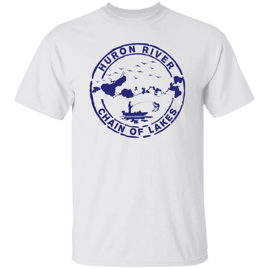 HRCL Fishing Logo Navy - G500 5.3 oz. T-Shirt