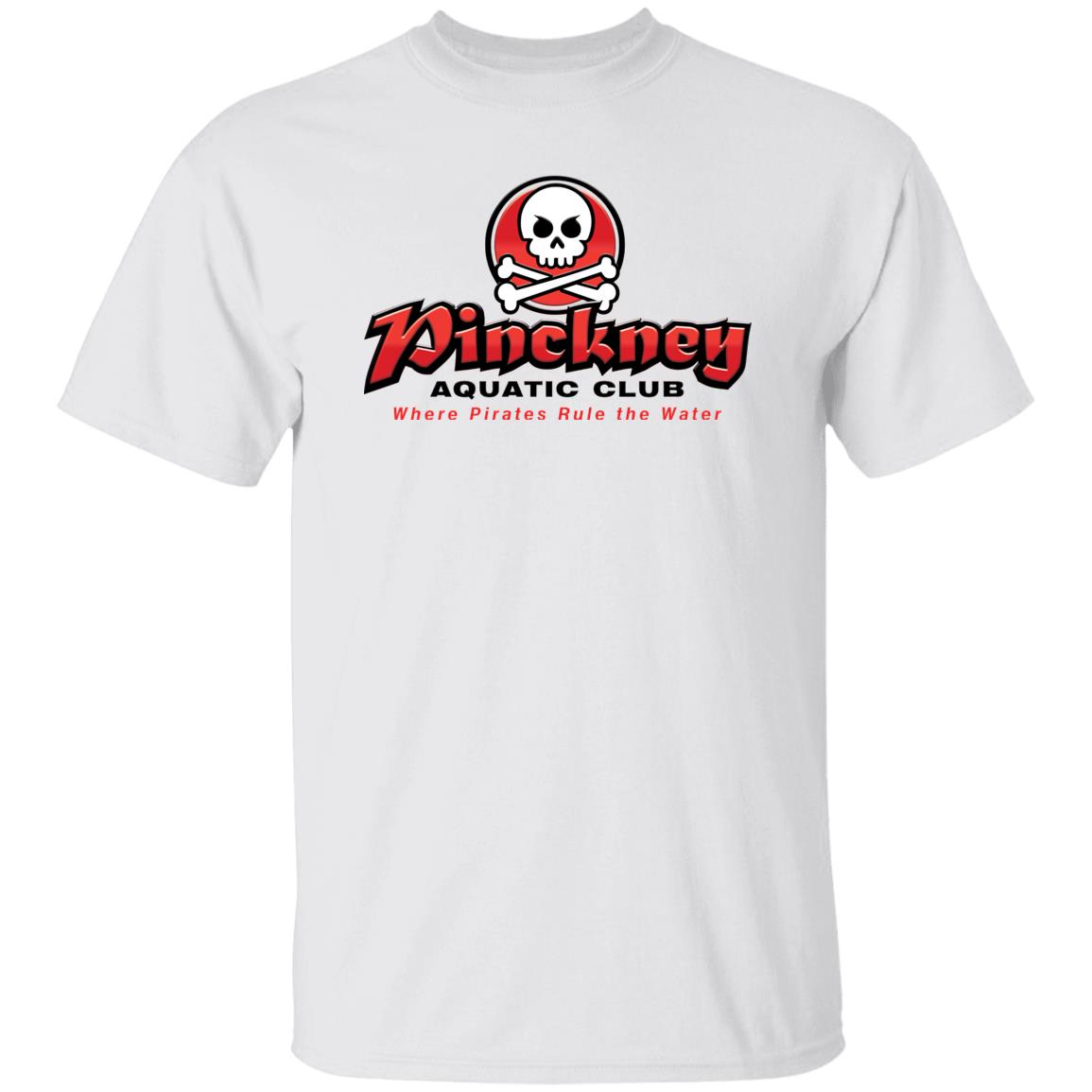 Pinckney Aquatic Club - B, W & R, G500 5.3 oz. T-Shirt Pinckney Aquatic Club - B, W & R, G500 5.3 oz. T-Shirt