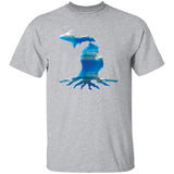 Michigan Roots Sky G500B Youth 5.3 oz 100% Cotton T-Shirt Michigan Roots Sky G500B Youth 5.3 oz 100% Cotton T-Shirt