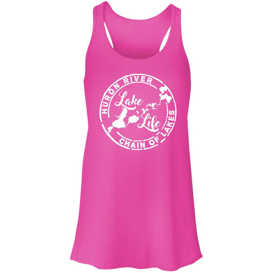 HRCL Lake Life Logo B8800 Flowy Racerback Tank
