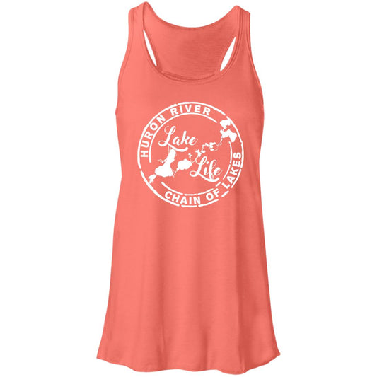 HRCL Lake Life Logo B8800 Flowy Racerback Tank