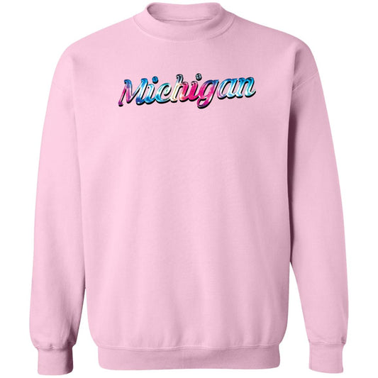 Michigan 3 G180 Crewneck Pullover Sweatshirt