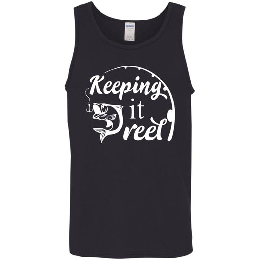 ***2 SIDED***  HRCL FL - Keeping it Reel - 2 Sided G520 Cotton Tank Top 5.3 oz.