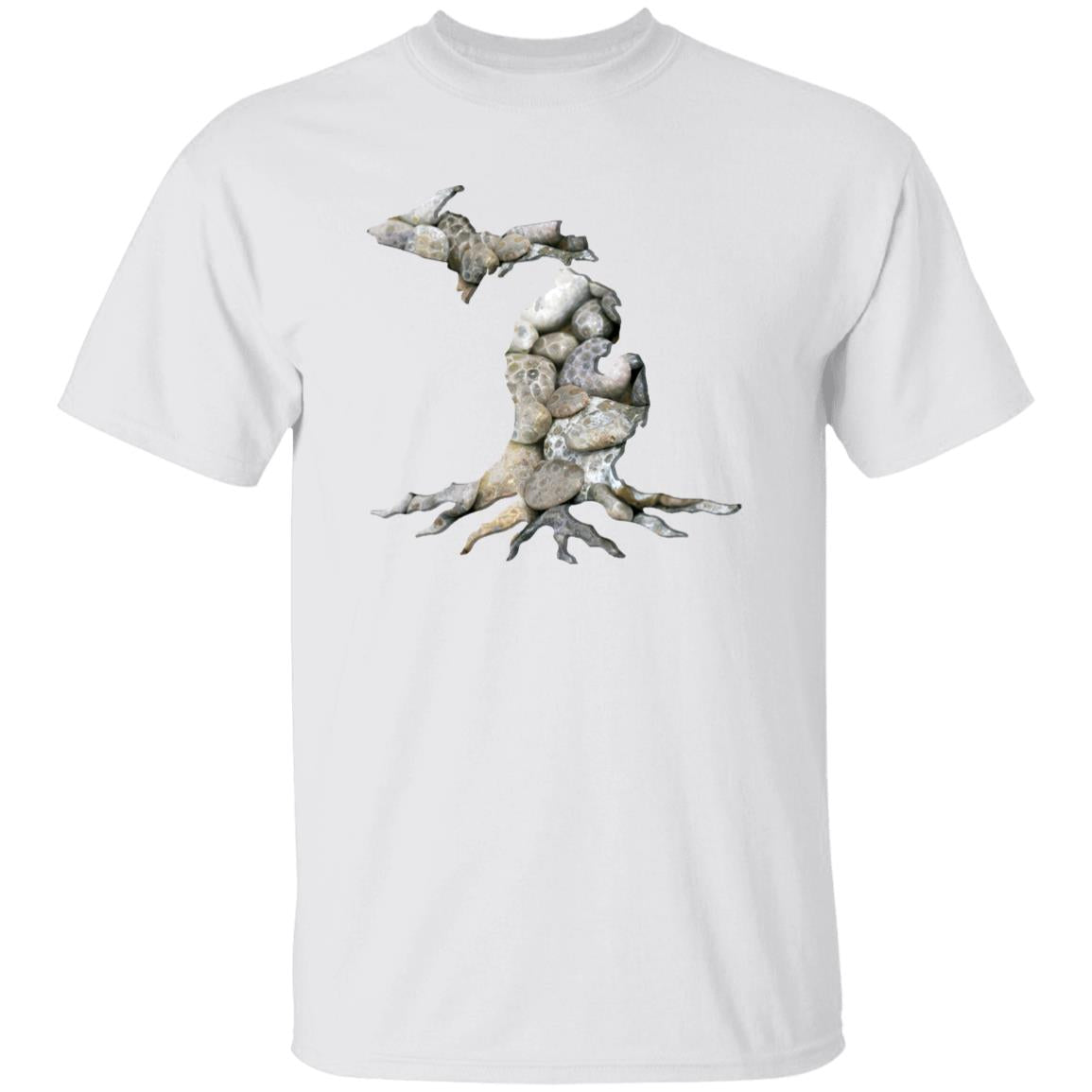Michigan Roots Petoskey Stones G500B Youth 5.3 oz 100% Cotton T-Shirt Michigan Roots Petoskey Stones G500B Youth 5.3 oz 100% Cotton T-Shirt