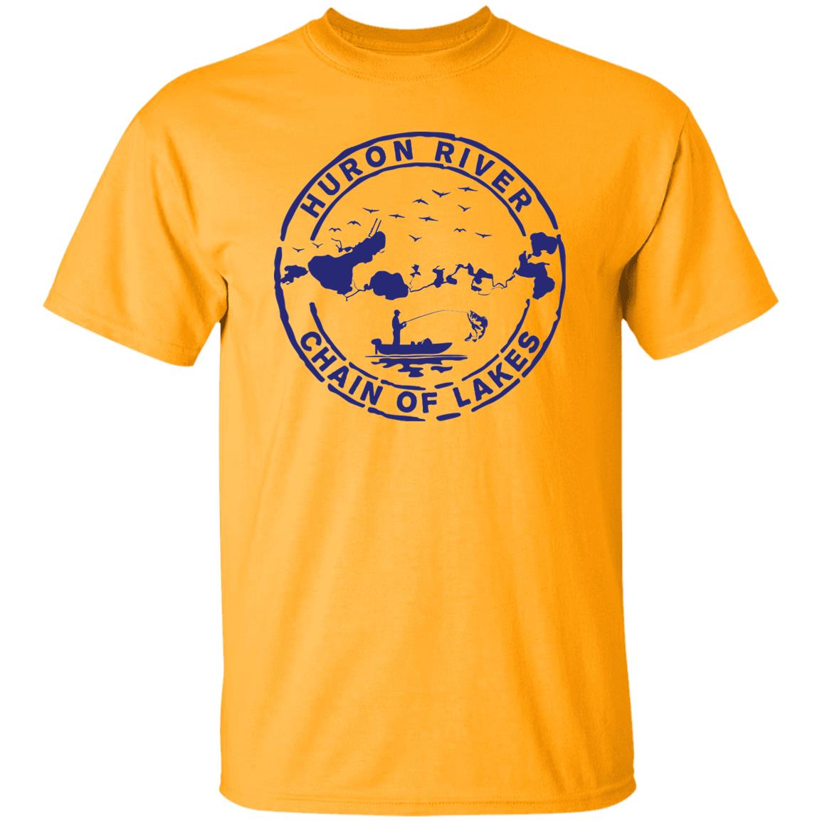 HRCL Fishing Logo Navy - G500 5.3 oz. T-Shirt HRCL Fishing Logo Navy - G500 5.3 oz. T-Shirt