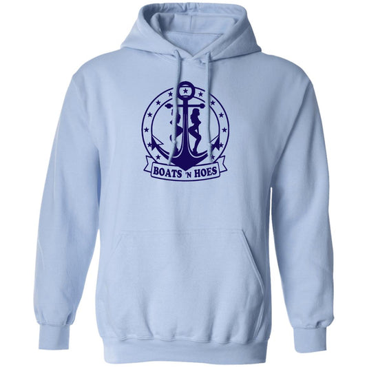 ***2 SIDED***  HRCL FL - Navy Boats N Hoes - 2 Sided G185 Pullover Hoodie