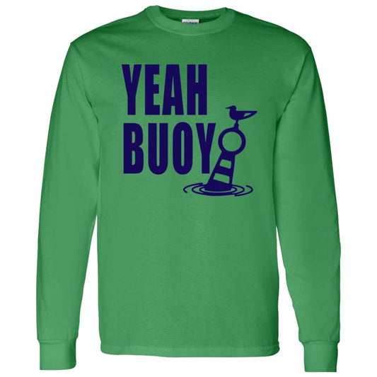 ***2 SIDED***  HRCL FL - Navy Yeah Buoy 2 Sided G540 LS T-Shirt 5.3 oz.