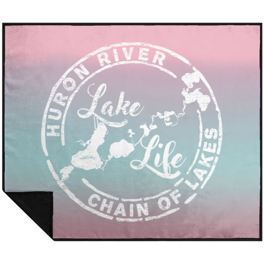 Water Resistant Blanket - HRCL Lake Life Logo