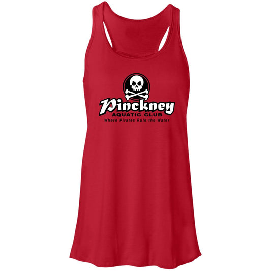 Pinckney Aquatic Club- B & W, B8800 Flowy Racerback Tank