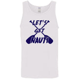 ***2 SIDED***  HRCL FL - Navy Lets Get Nauti - 2 Sided G520 Cotton Tank Top 5.3 oz. ***2 SIDED***  HRCL FL - Navy Lets Get Nauti - 2 Sided G520 Cotton Tank Top 5.3 oz.