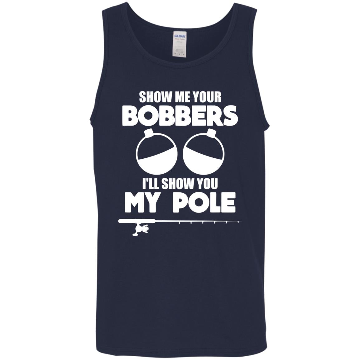 ***2 SIDED***  HRCL FL - Show Me Your Bobbers I'll Show You My Pole - 2 Sided G520 Cotton Tank Top 5.3 oz. ***2 SIDED***  HRCL FL - Show Me Your Bobbers I'll Show You My Pole - 2 Sided G520 Cotton Tank Top 5.3 oz.