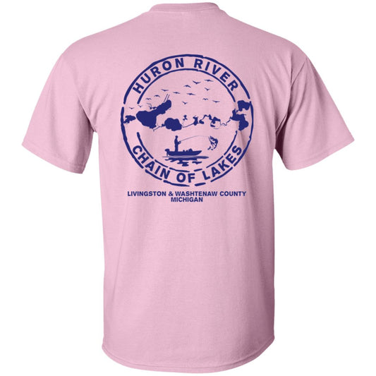 ***2 SIDED***  HRCL FL - Navy Show Me Your Bobbers I'll Show You My Pole - 2 Sided G500 5.3 oz. T-Shirt