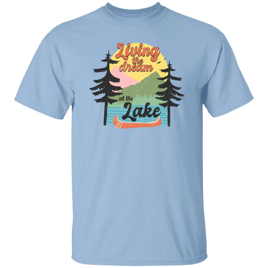 ***2 SIDED***  Living the Dream at the Lake HRCL LL 2 Sided G500 5.3 oz. T-Shirt