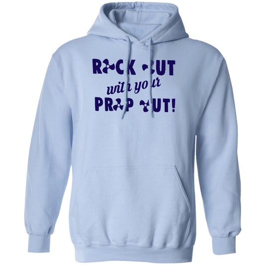 ***2 SIDED***  HRCL FL - Navy Rock Out with your Prop Out - 2 Sided G185 Pullover Hoodie