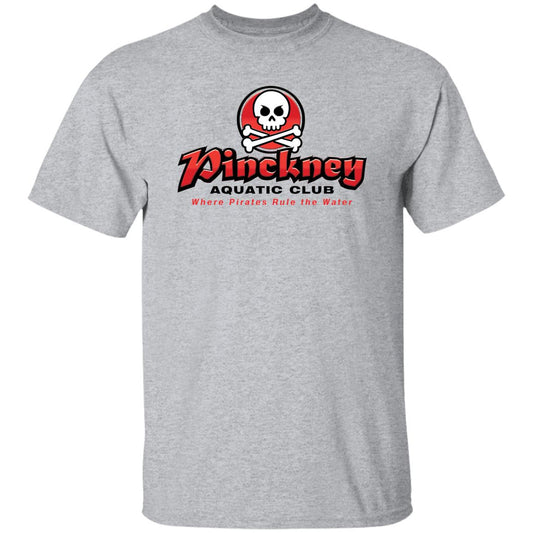 Pinckney Aquatic Club - B, W & R, G500 5.3 oz. T-Shirt