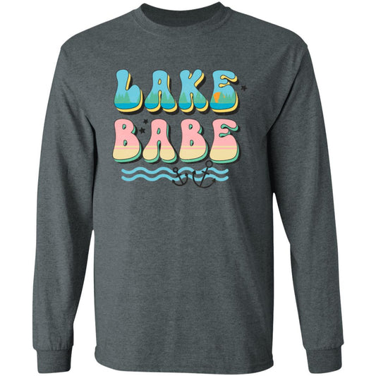 ***2 SIDED***  Lake Babe HRCL LL 2 Sided G540 LS T-Shirt 5.3 oz.