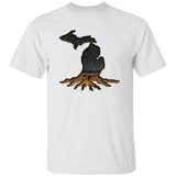 Michigan Roots Dark G500B Youth 5.3 oz 100% Cotton T-Shirt Michigan Roots Dark G500B Youth 5.3 oz 100% Cotton T-Shirt