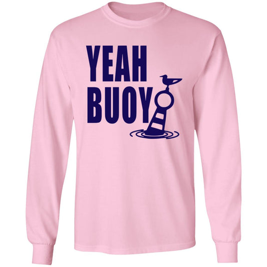 ***2 SIDED***  HRCL FL - Navy Yeah Buoy 2 Sided G540 LS T-Shirt 5.3 oz.