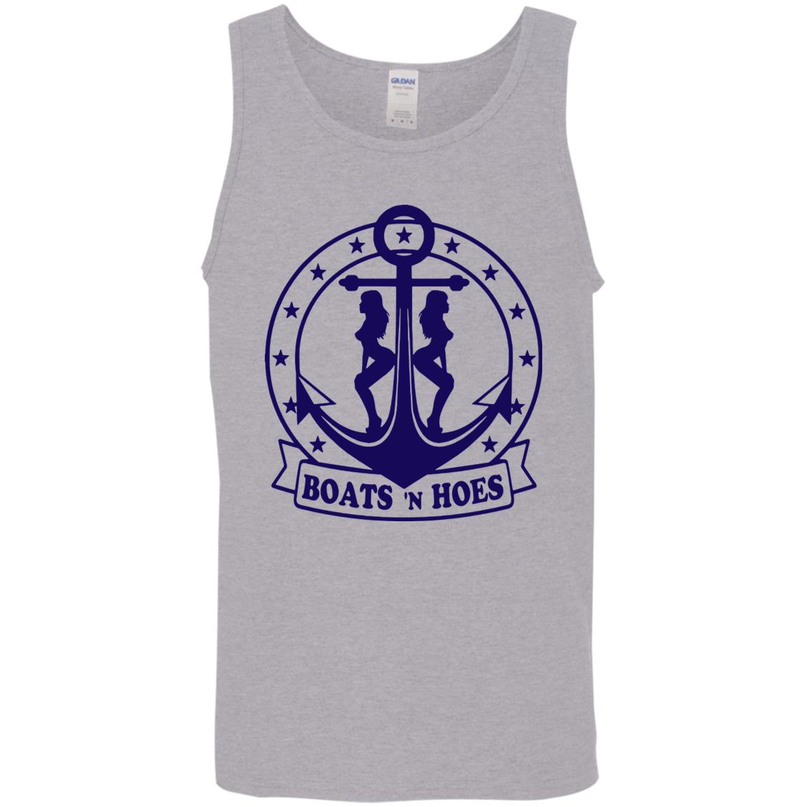***2 SIDED***  HRCL FL - Navy Boats N Hoes - 2 Sided G520 Cotton Tank Top 5.3 oz. ***2 SIDED***  HRCL FL - Navy Boats N Hoes - 2 Sided G520 Cotton Tank Top 5.3 oz.