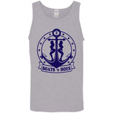 ***2 SIDED***  HRCL FL - Navy Boats N Hoes - 2 Sided G520 Cotton Tank Top 5.3 oz. ***2 SIDED***  HRCL FL - Navy Boats N Hoes - 2 Sided G520 Cotton Tank Top 5.3 oz.