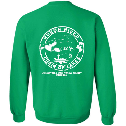 ***2 SIDED***  HRCL FL - Show Me Your Bobbers I'll Show You My Pole - 2 Sided G180 Crewneck Pullover Sweatshirt