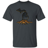 Michigan Roots Dark G500B Youth 5.3 oz 100% Cotton T-Shirt Michigan Roots Dark G500B Youth 5.3 oz 100% Cotton T-Shirt