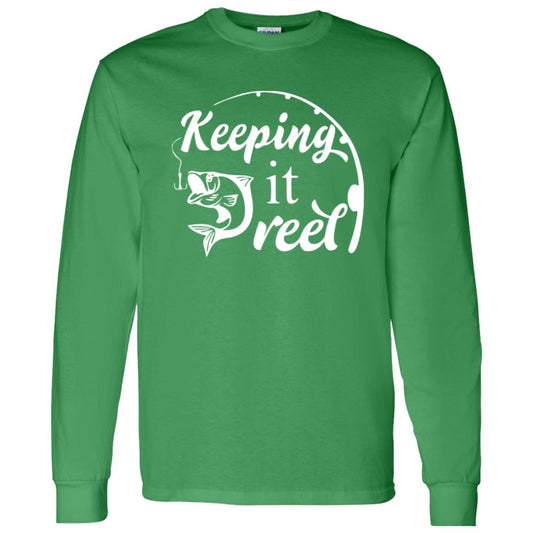 ***2 SIDED***  HRCL FL - Keeping it Reel - 2 Sided G540 LS T-Shirt 5.3 oz.