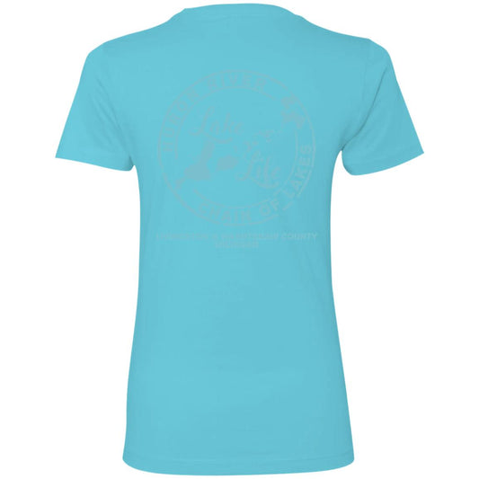 ***2 SIDED***  Living the Dream at the Lake HRCL LL 2 Sided NL3900 Ladies' Boyfriend T-Shirt