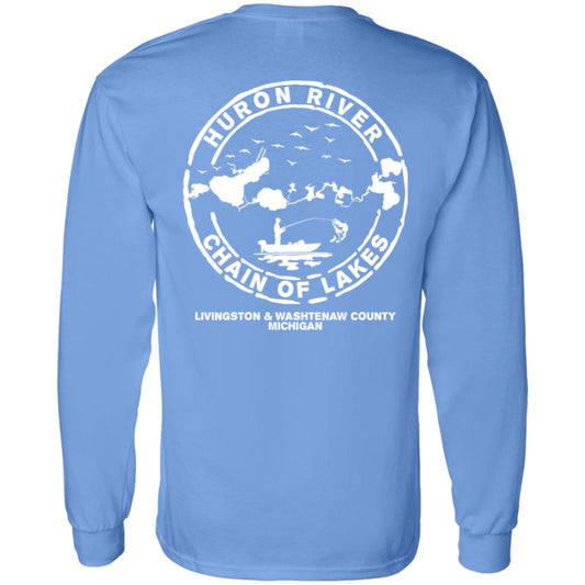 ***2 SIDED***  HRCL FL - Boat.... Bust Out Another Thousand - 2 Sided G540 LS T-Shirt 5.3 oz.