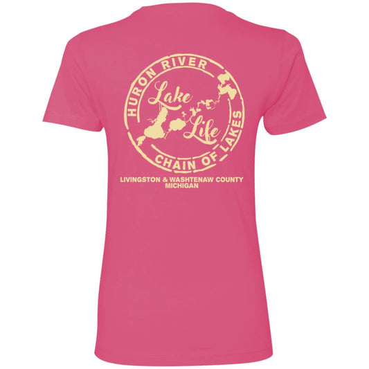 ***2 SIDED***  Lake Babe HRCL LL 2 Sided NL3900 Ladies' Boyfriend T-Shirt