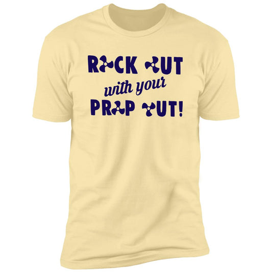 ***2 SIDED***  HRCL FL - Navy Rock Out with your Prop Out - 2 Sided NL3600 Premium Short Sleeve T-Shirt