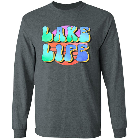 ***2 SIDED***  Lake Life  HRCL LL 2 Sided G540 LS T-Shirt 5.3 oz.